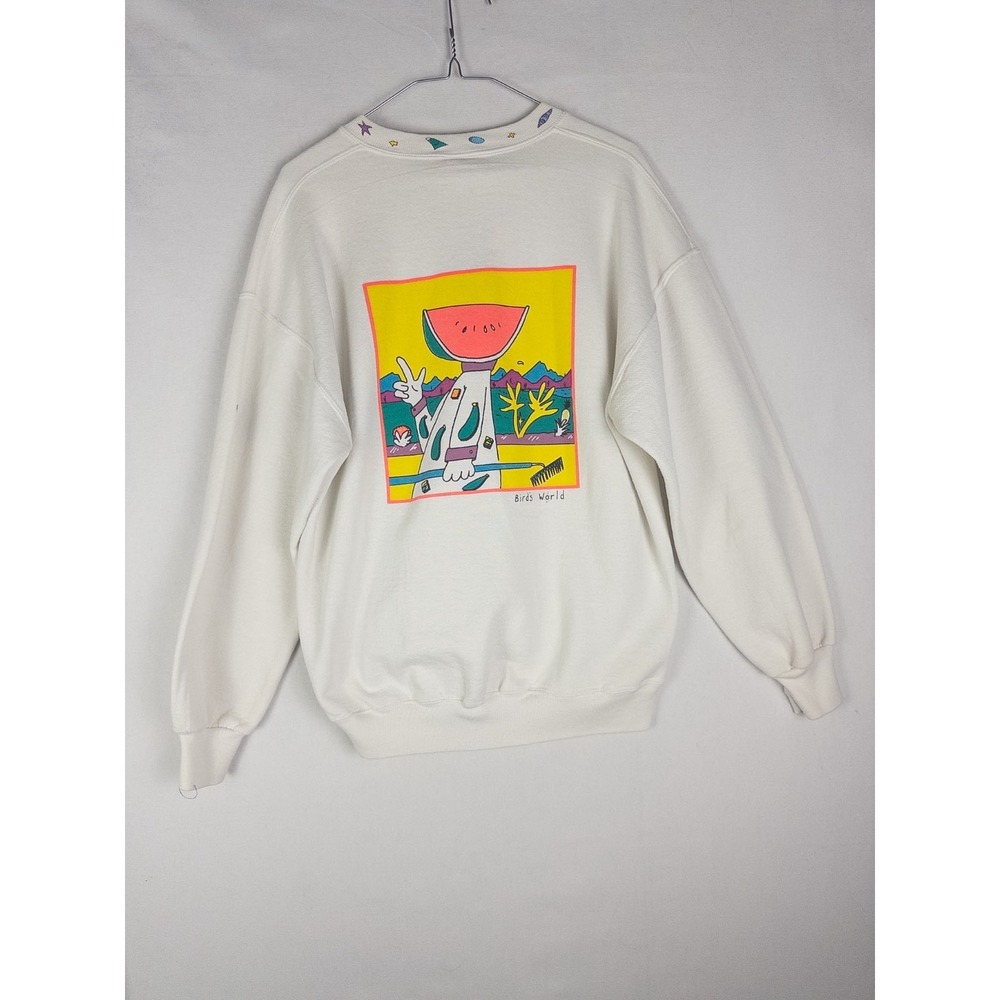 VTG Jerzees Sweatshirt Womens XL Maui Fleece Pullover Graphic Crewneck